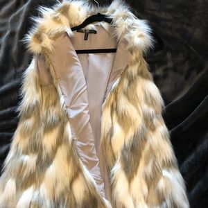 Faux fur vest